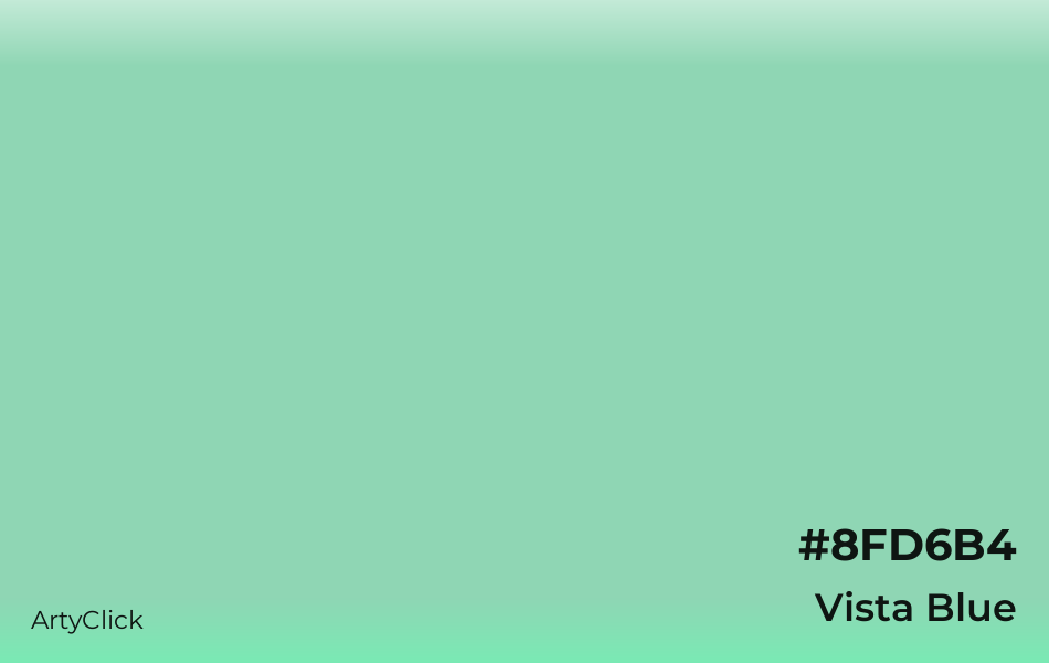 Vista Blue #8FD6B4